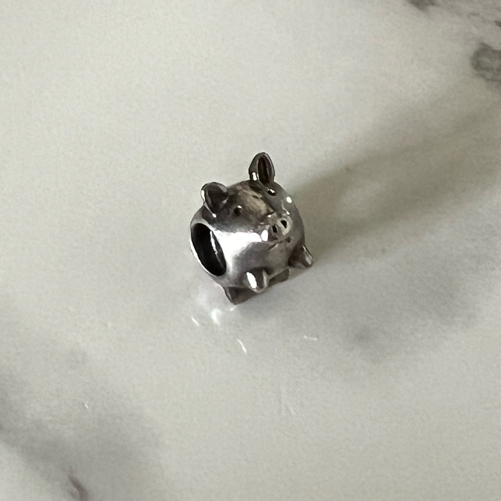 Pandora Silver Pig Bracelet Charm
